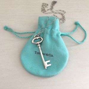 Sterling silver Tiffany key necklace
